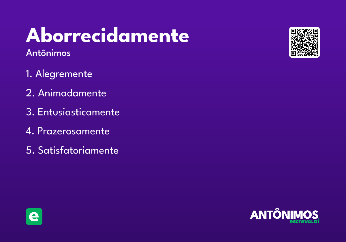 aborrecidamente
