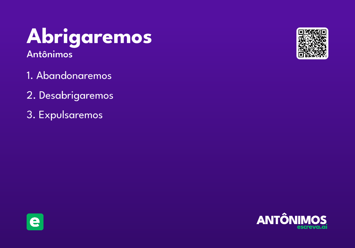abrigaremos