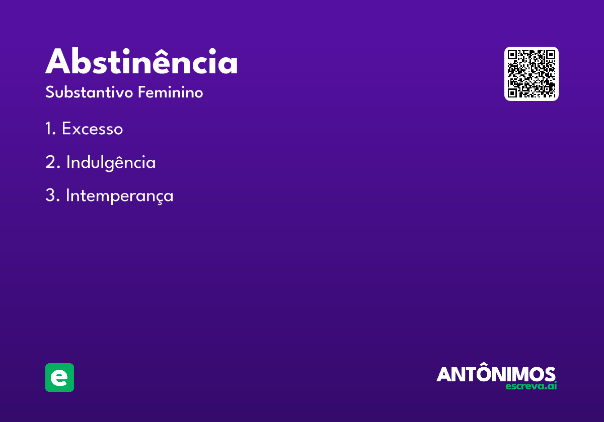 abstinência