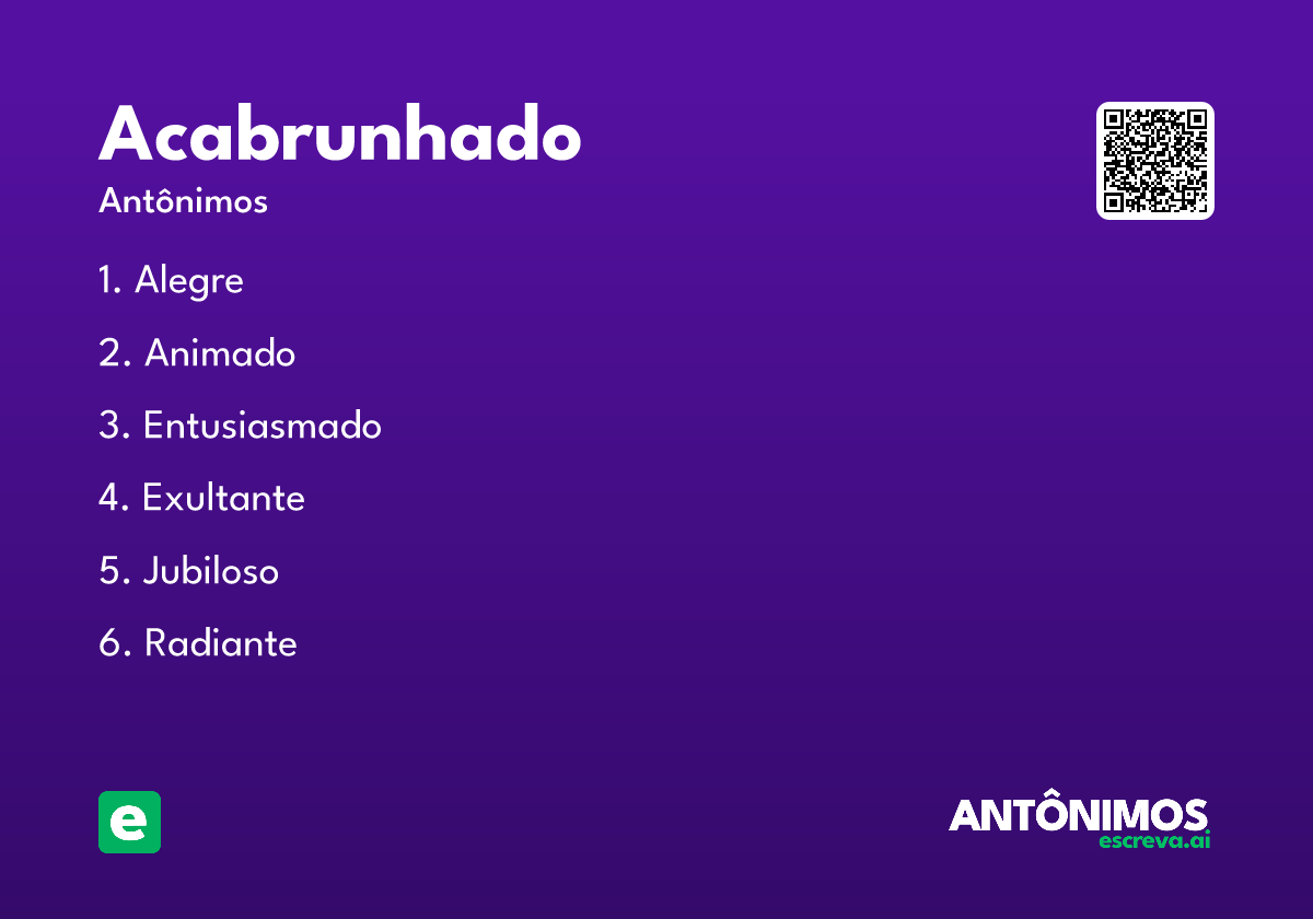 acabrunhado