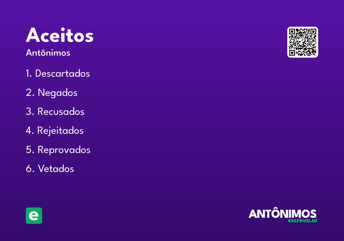 aceitos