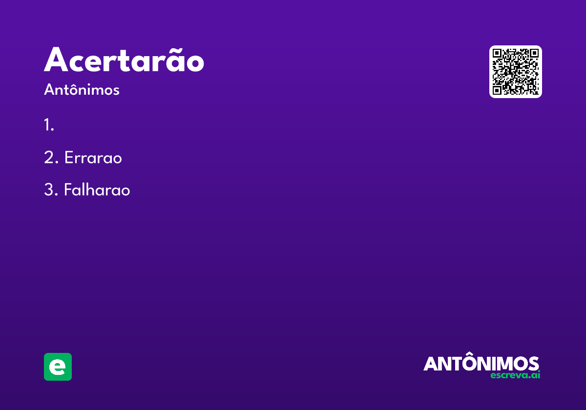 acertarão