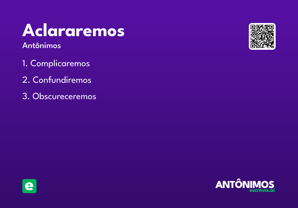 aclararemos