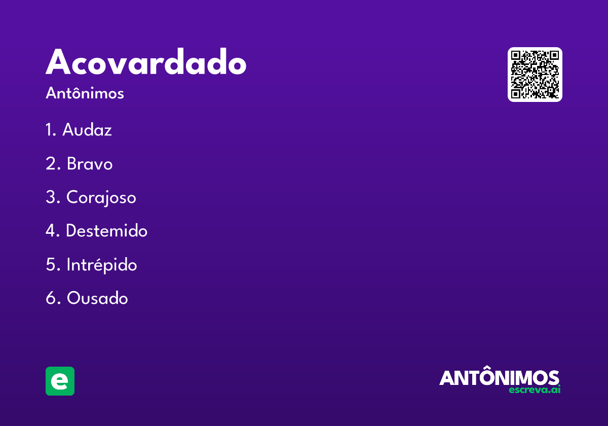 acovardado