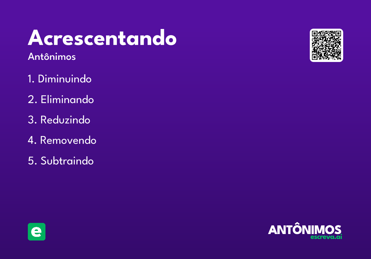 acrescentando
