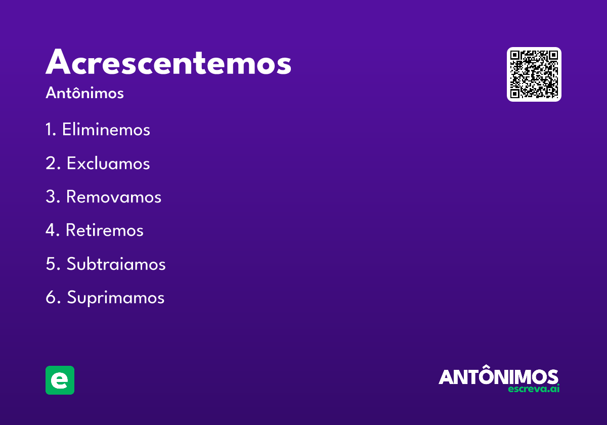 acrescentemos