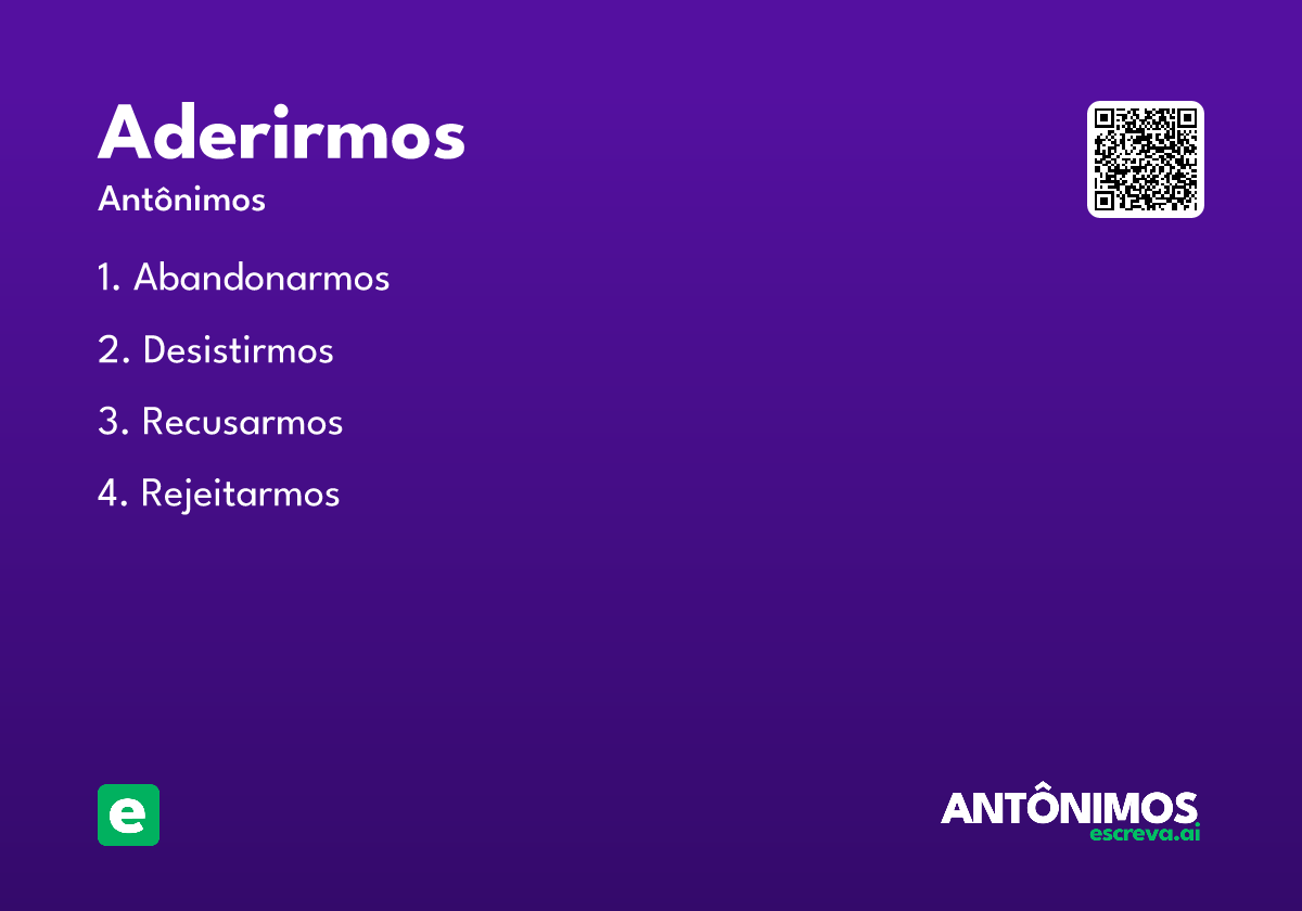 aderirmos