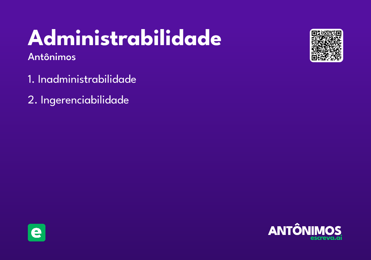 administrabilidade