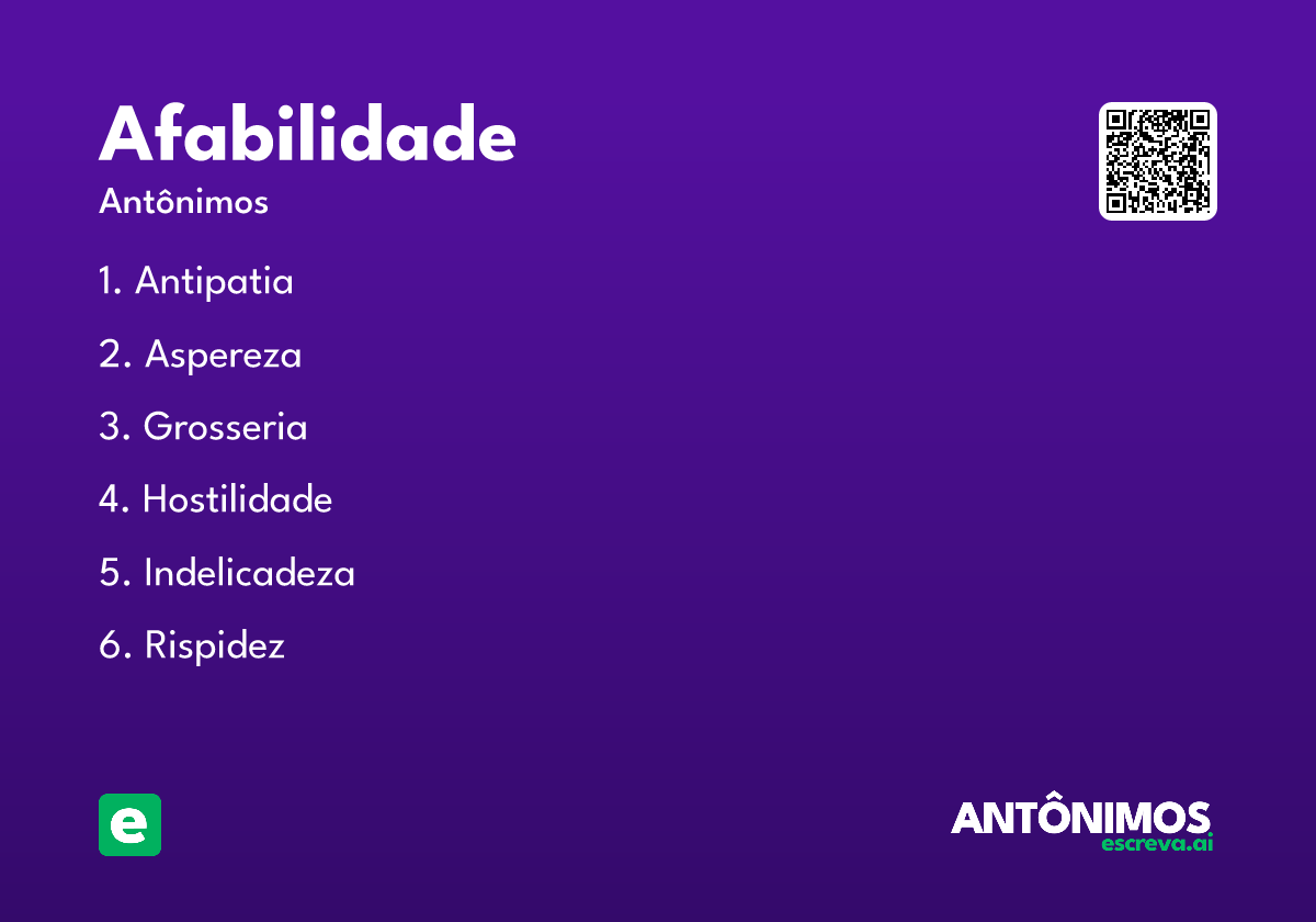 afabilidade