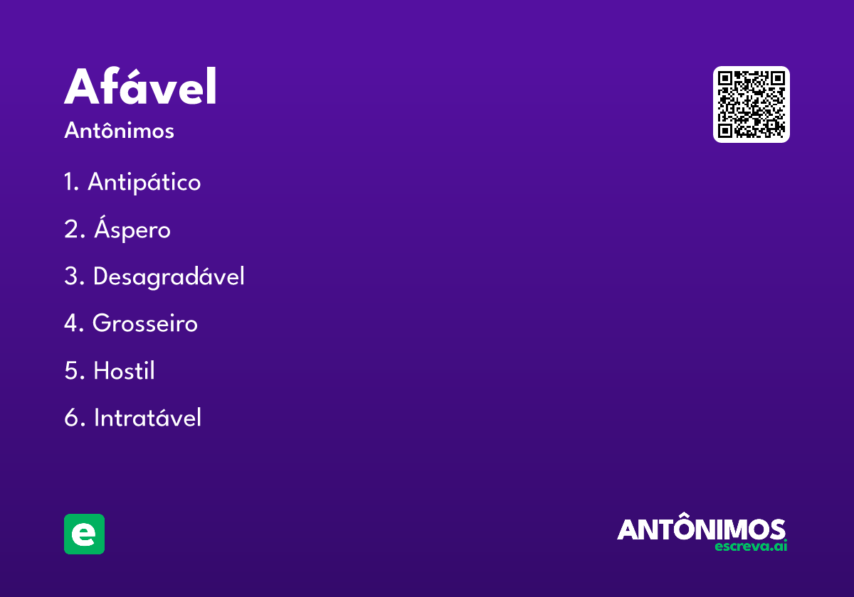 afável