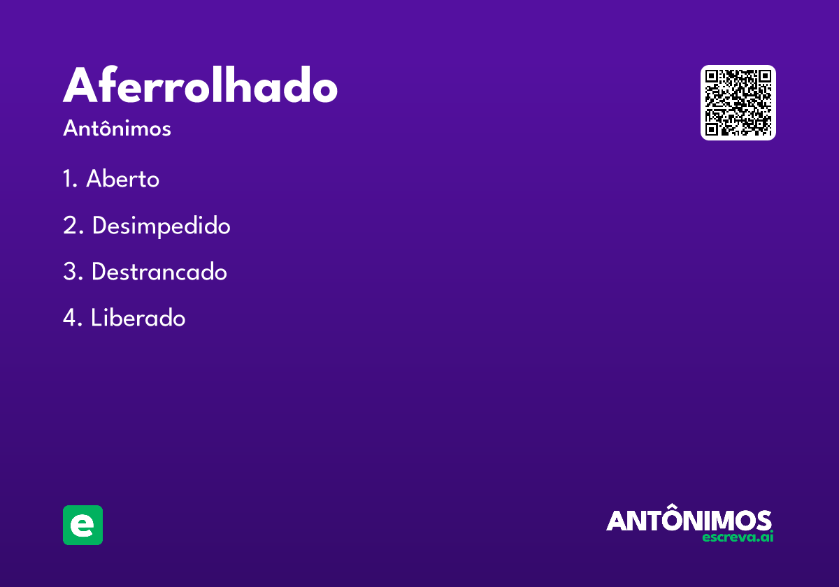 aferrolhado