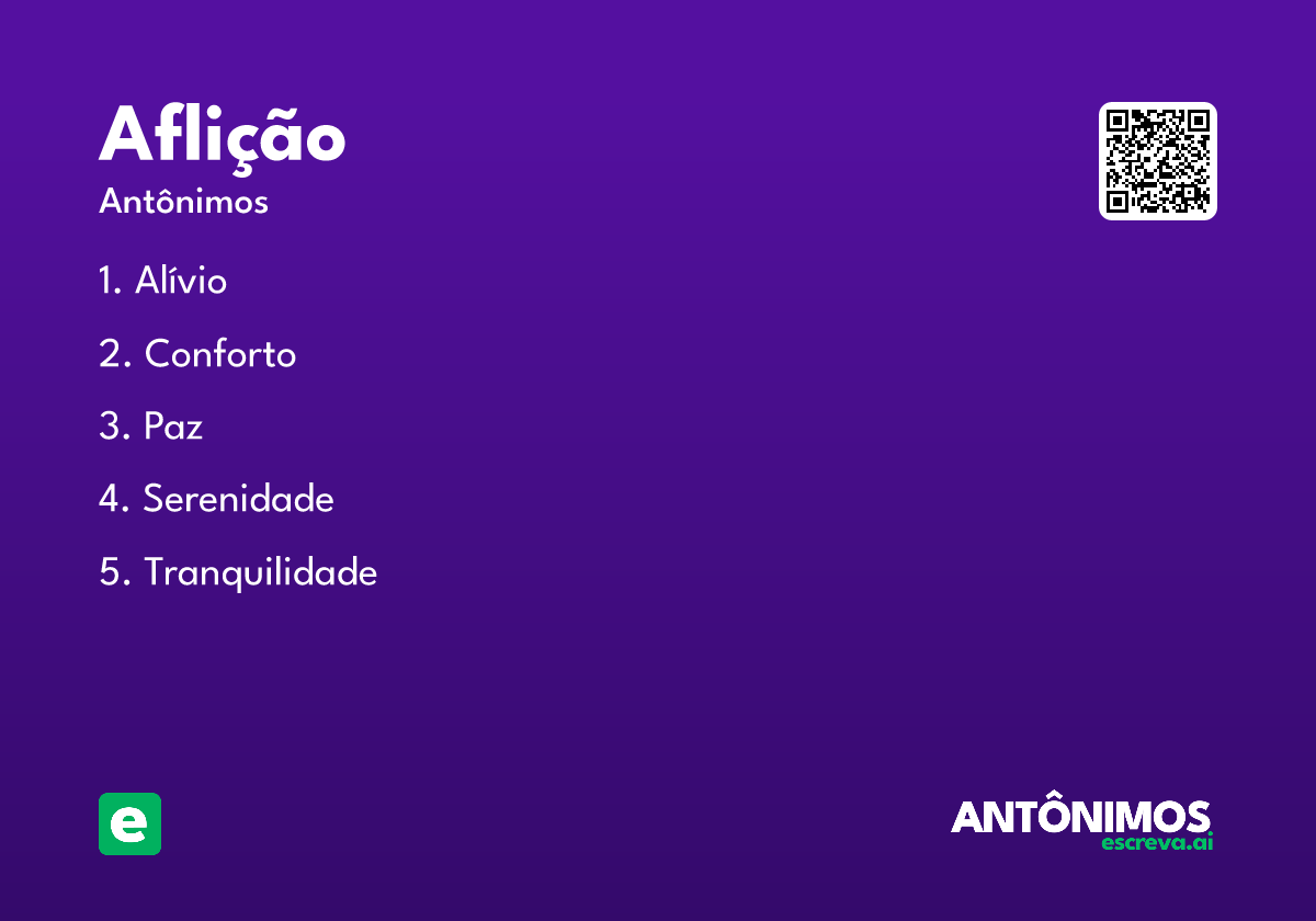 aflição