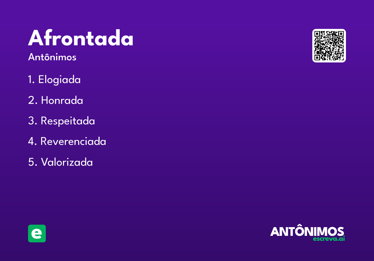 afrontada