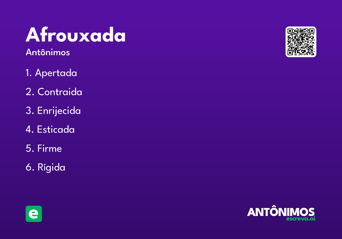 afrouxada
