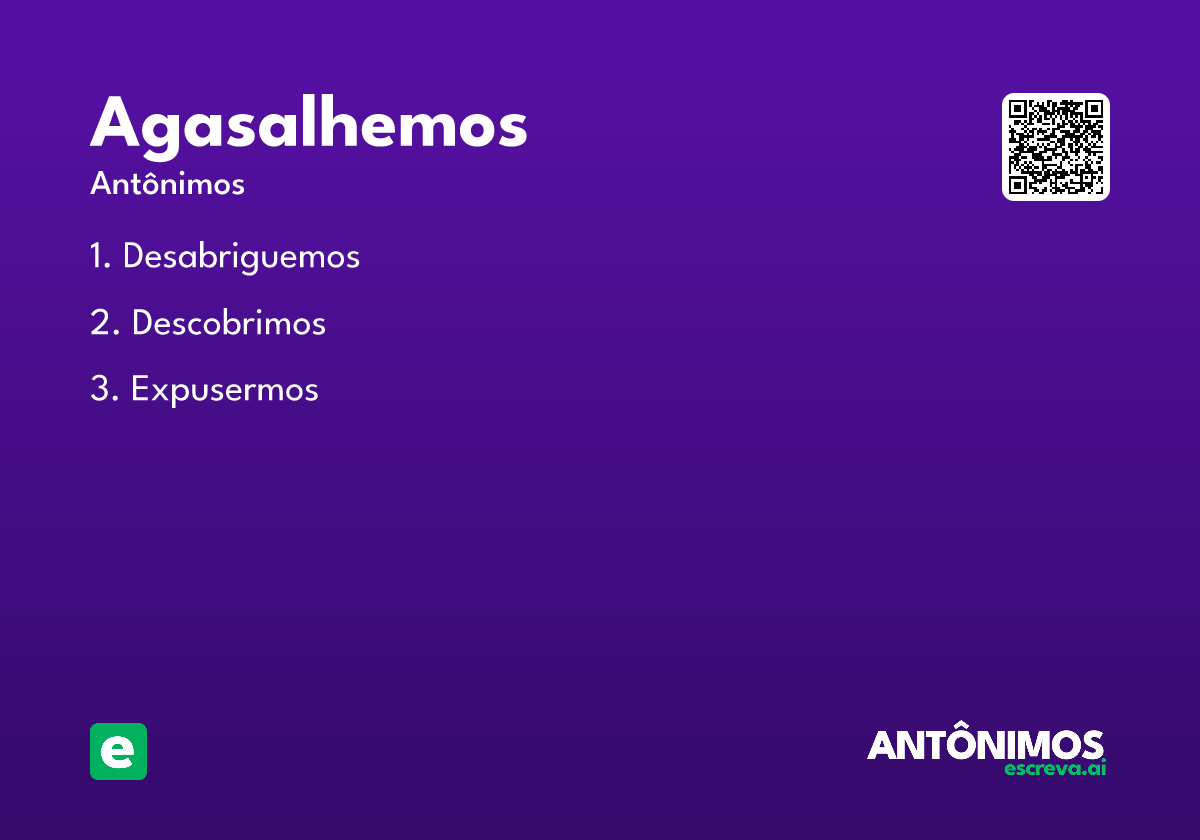agasalhemos