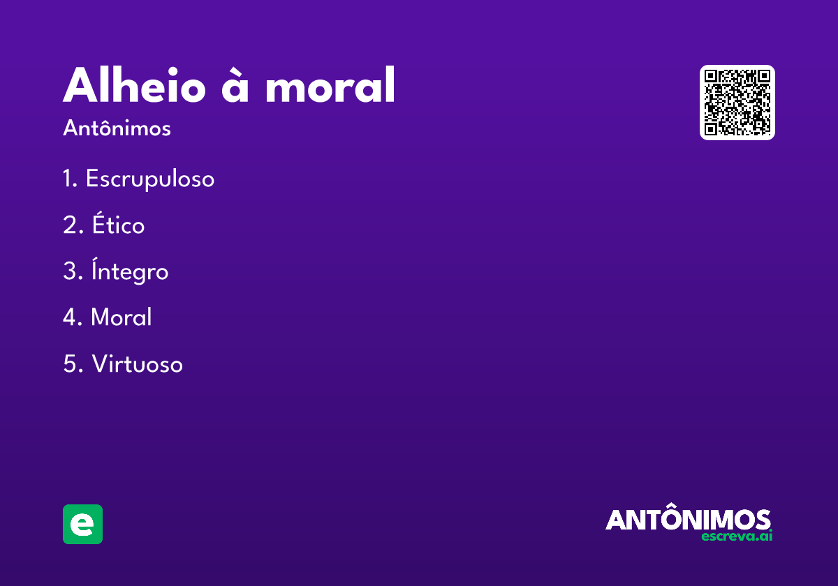 alheio à moral