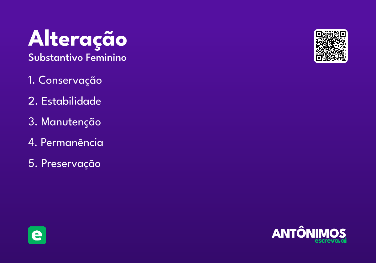 alteração