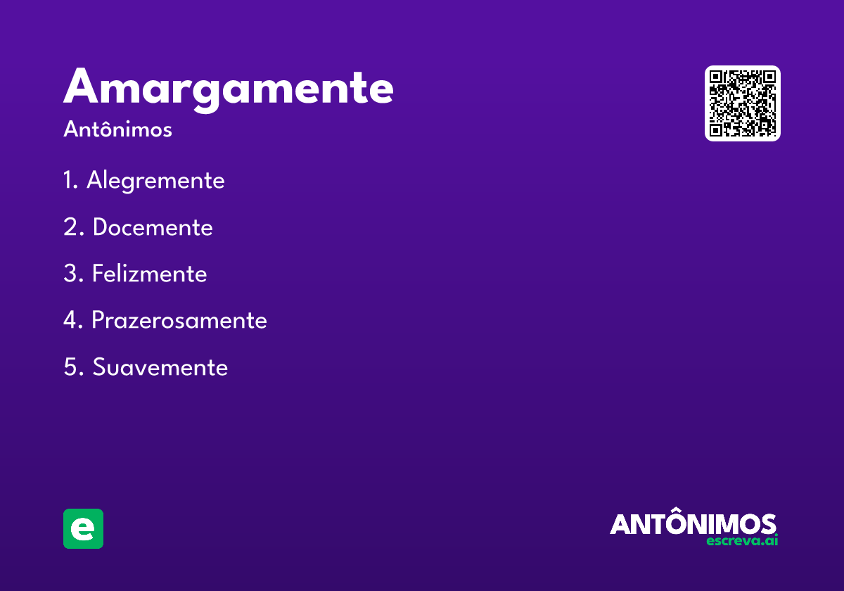 amargamente