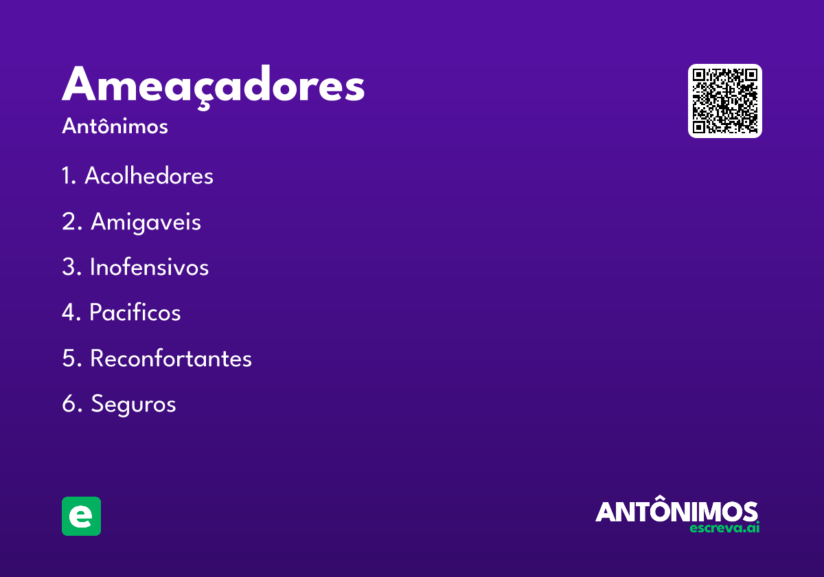 ameaçadores