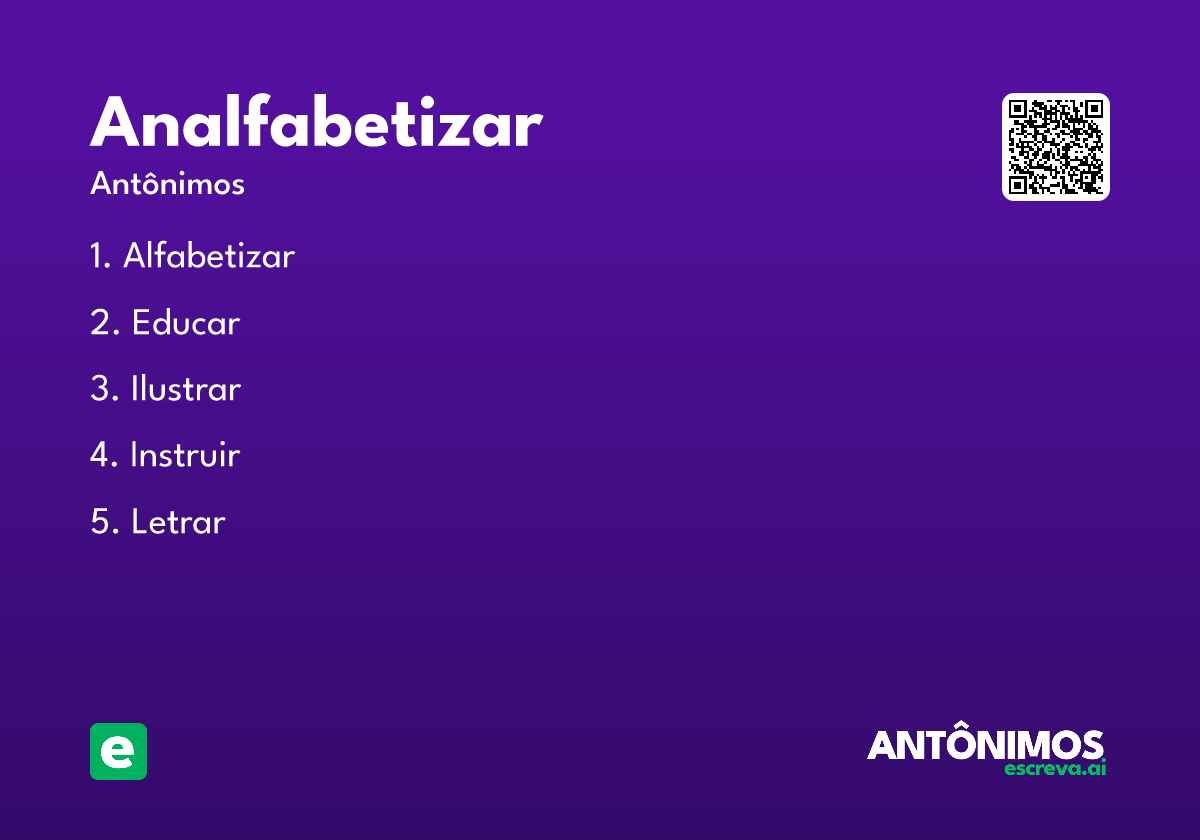analfabetizar