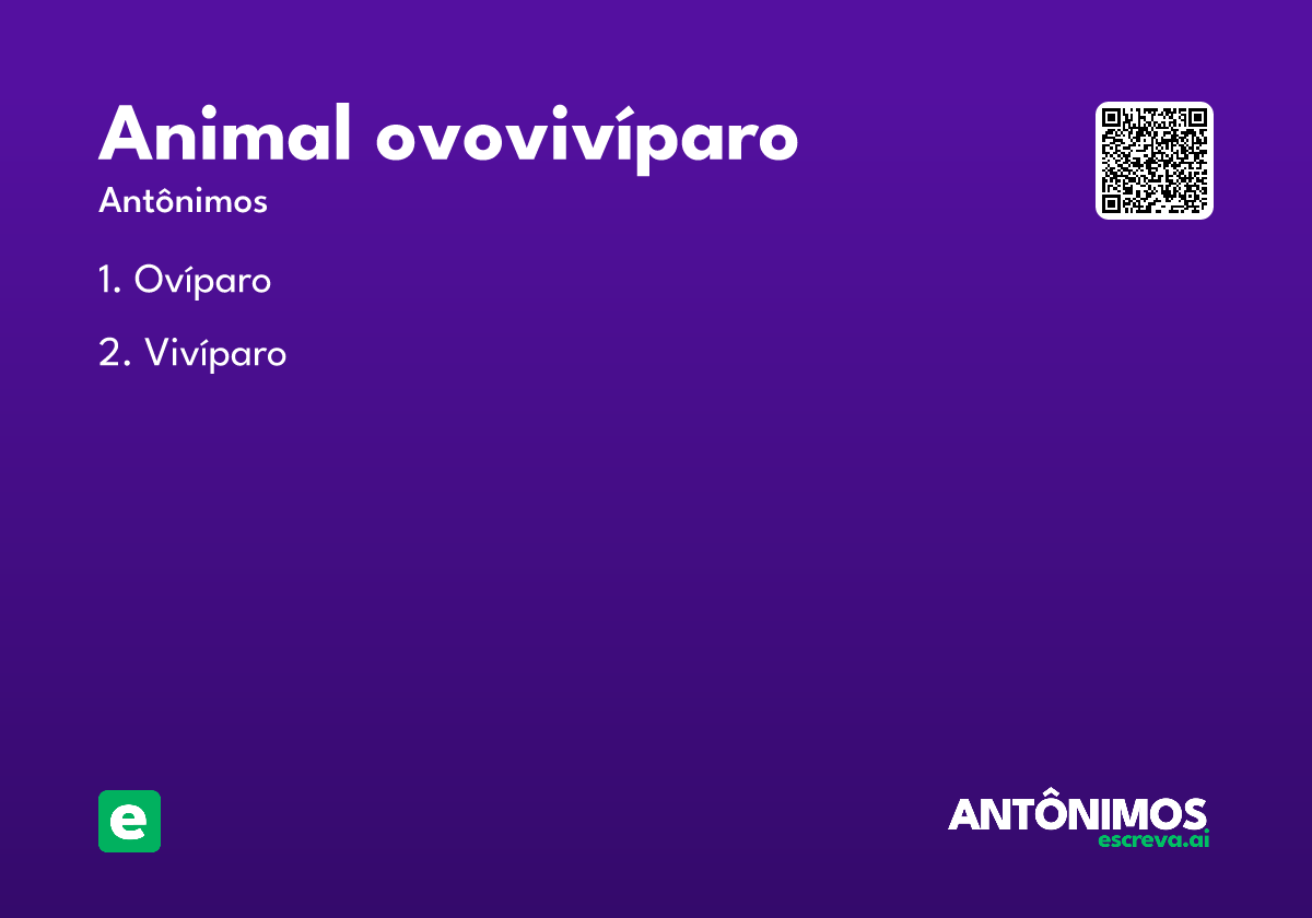 animal ovovivíparo