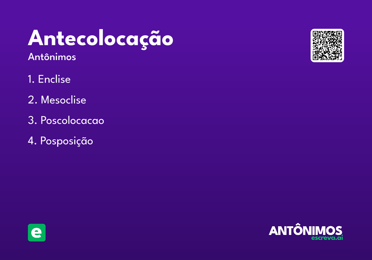 antecolocação