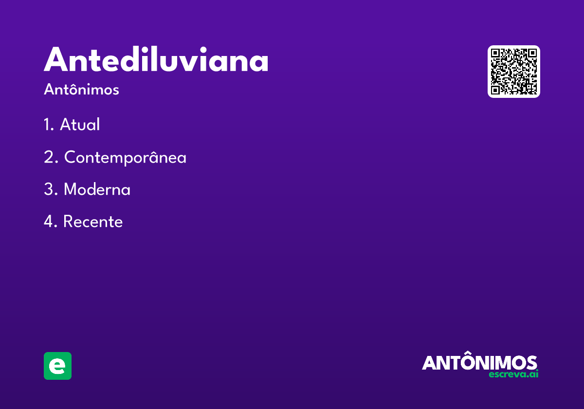 antediluviana