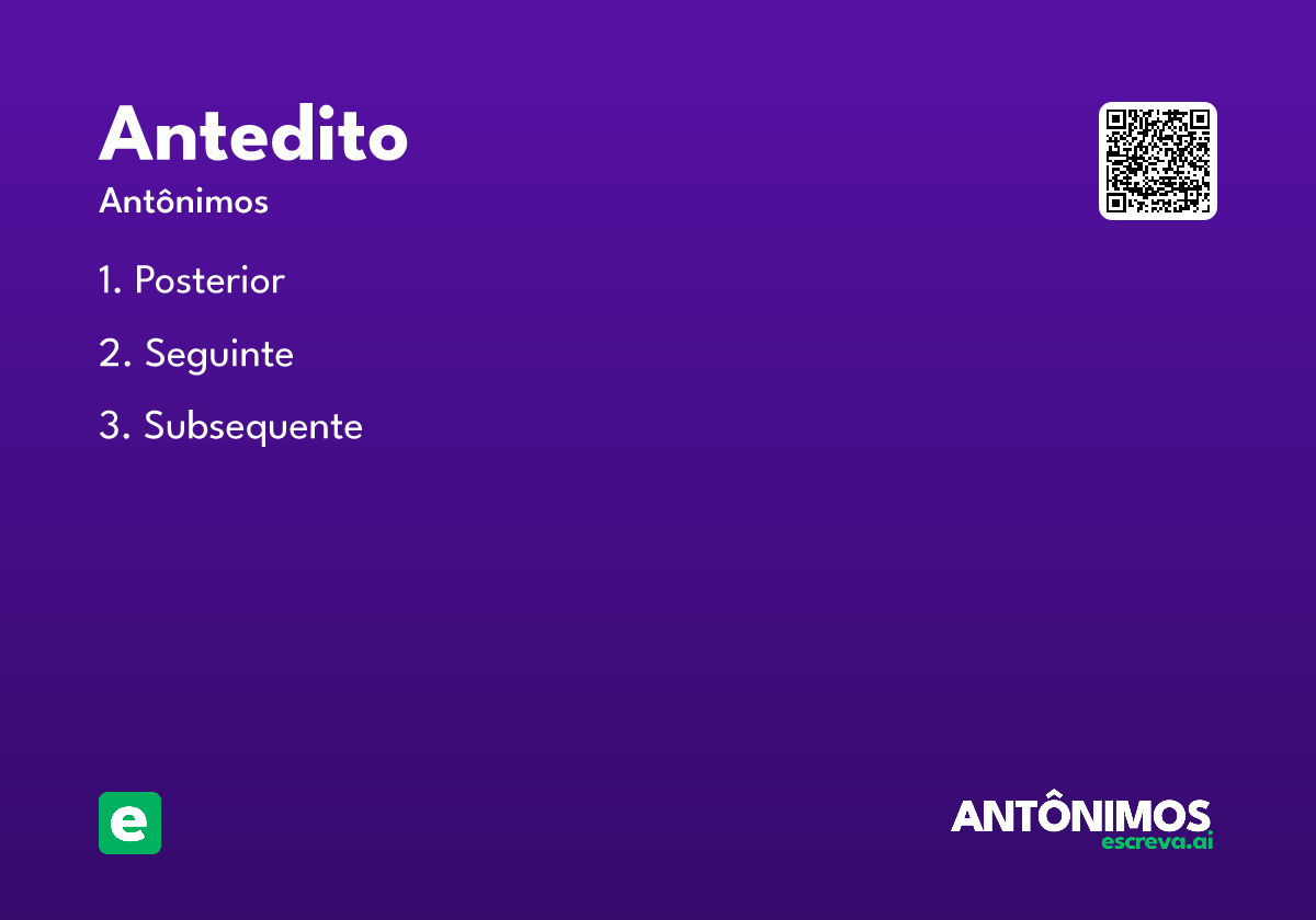 antedito