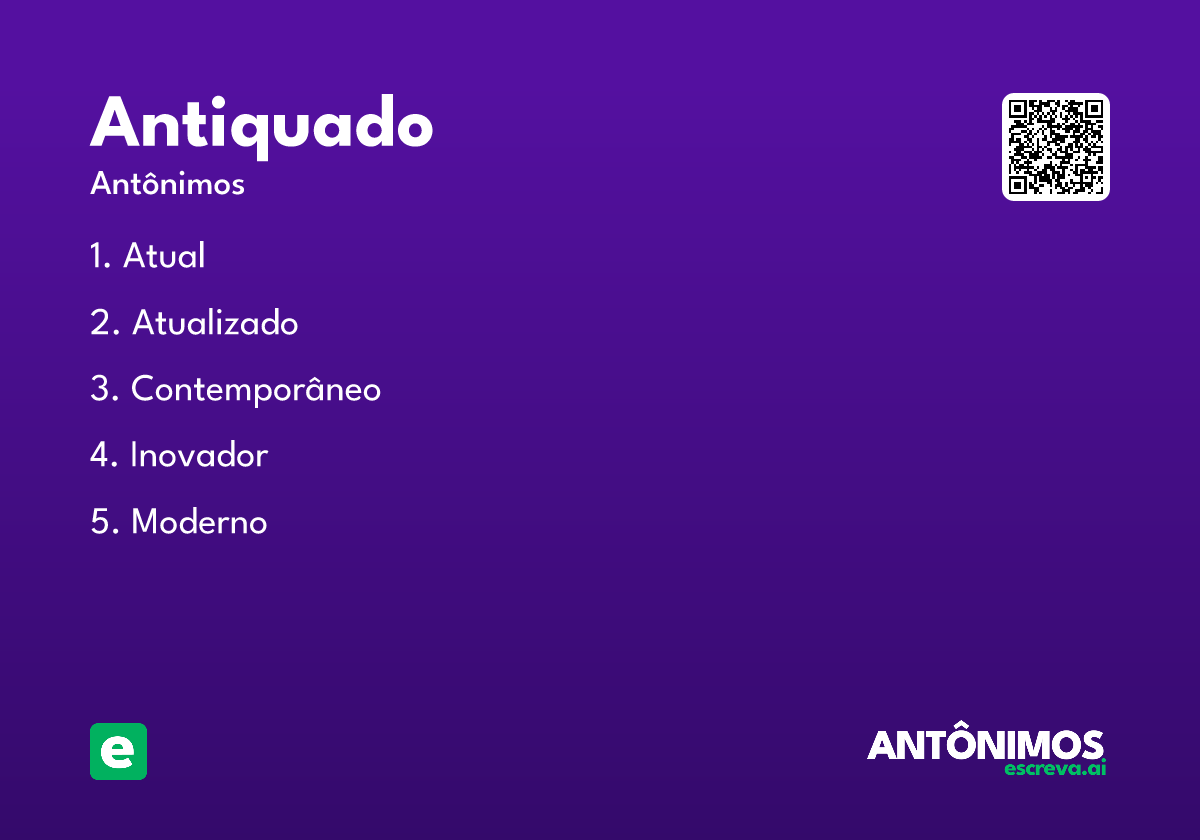antiquado