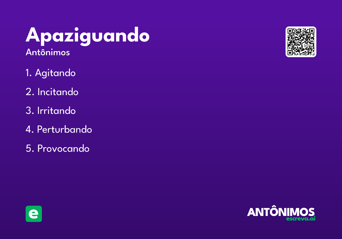apaziguando