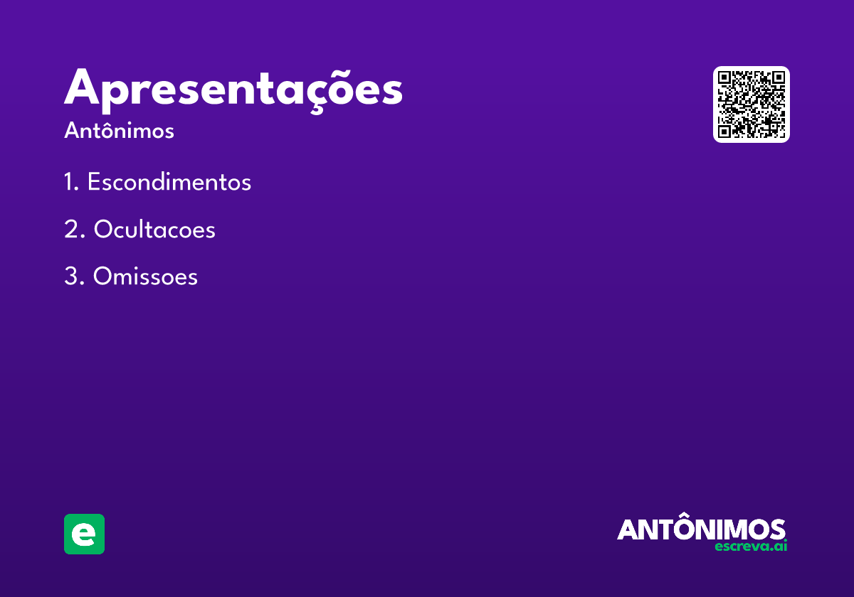 apresentações