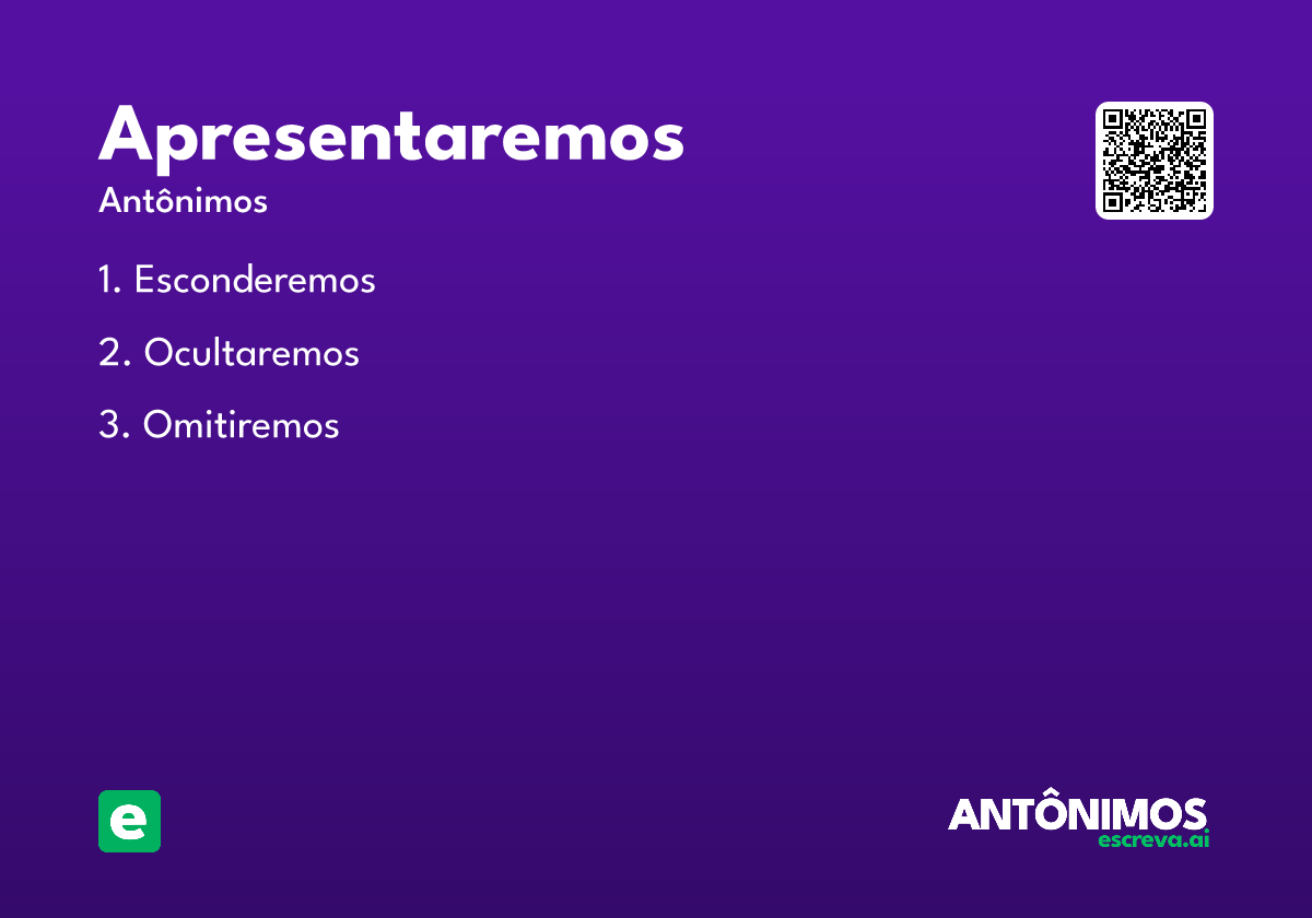 apresentaremos