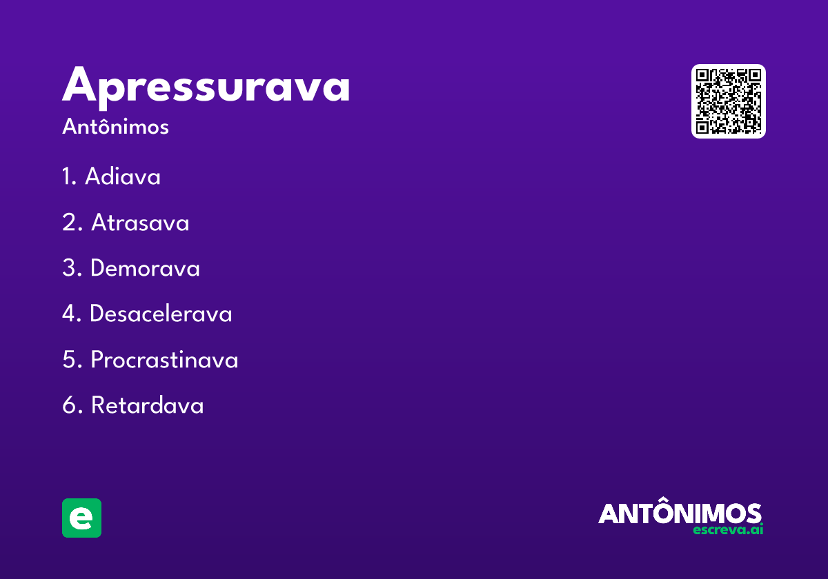 apressurava