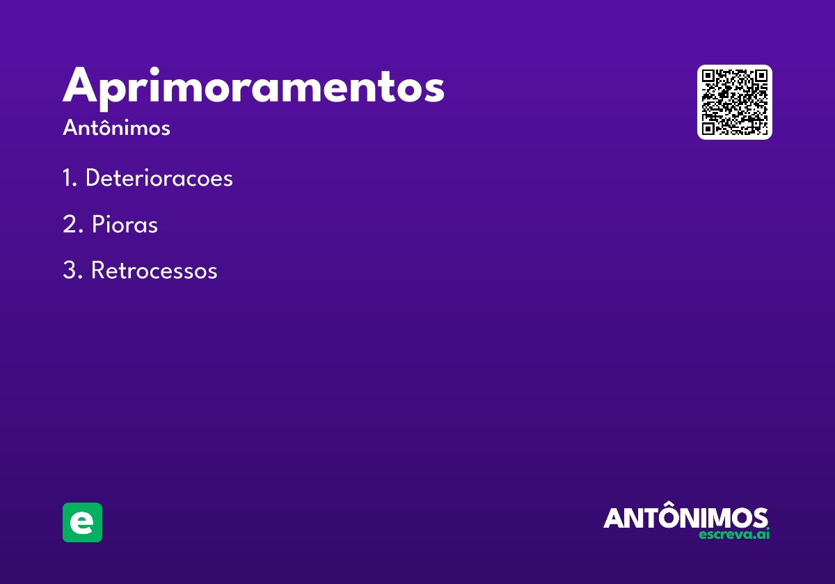 aprimoramentos