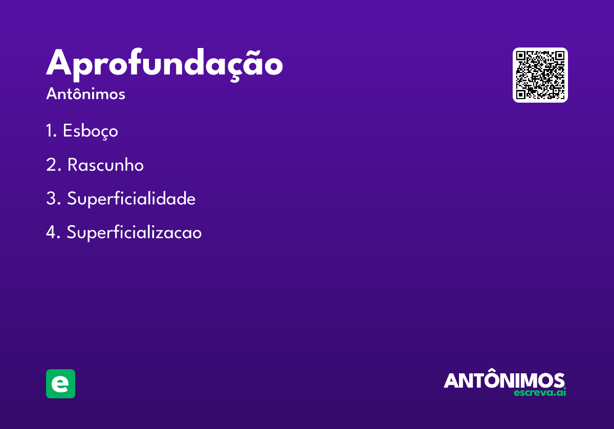 aprofundação
