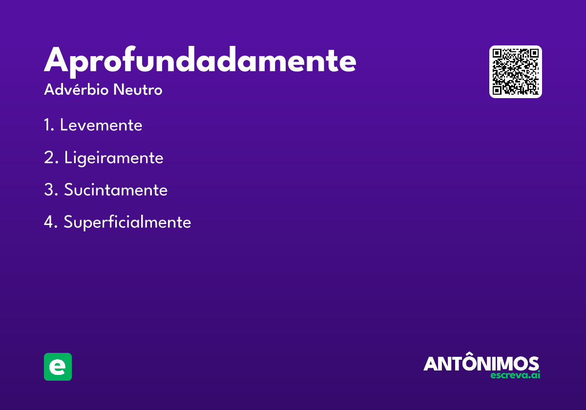 aprofundadamente