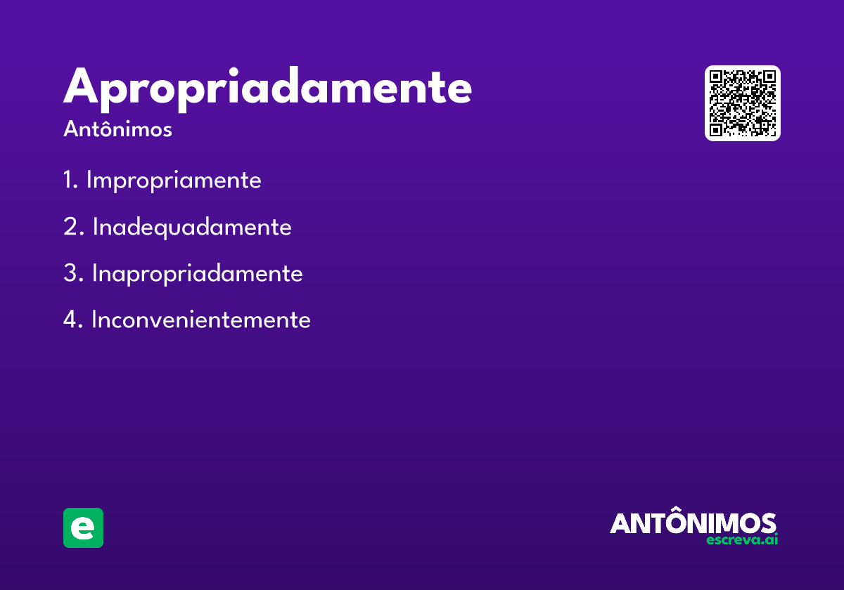 apropriadamente