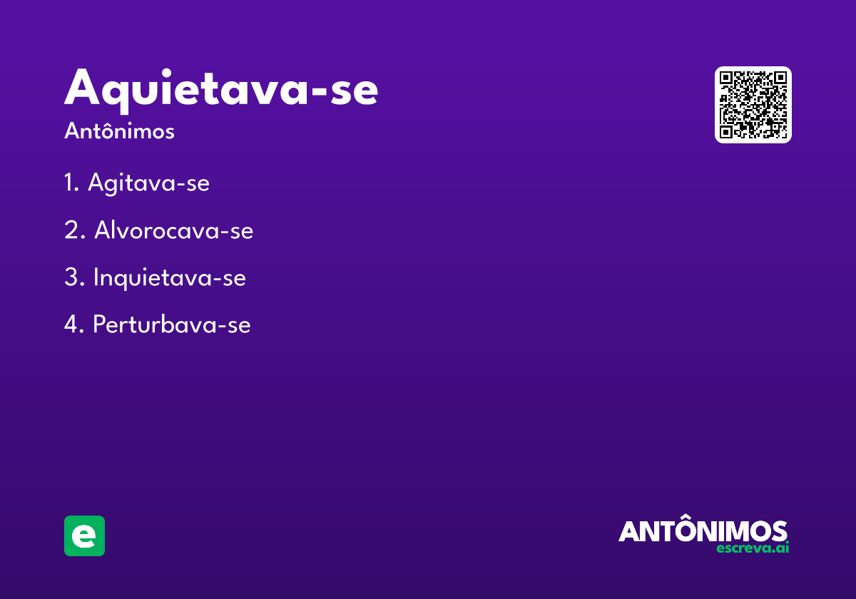 aquietava-se