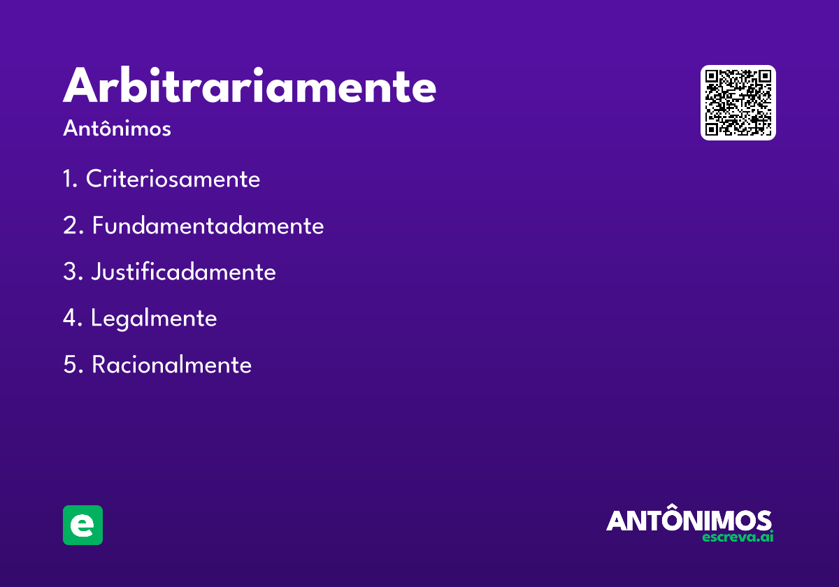 arbitrariamente
