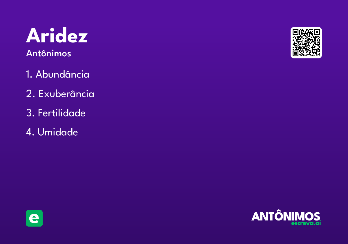 aridez