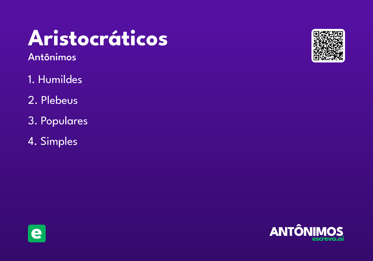 aristocráticos