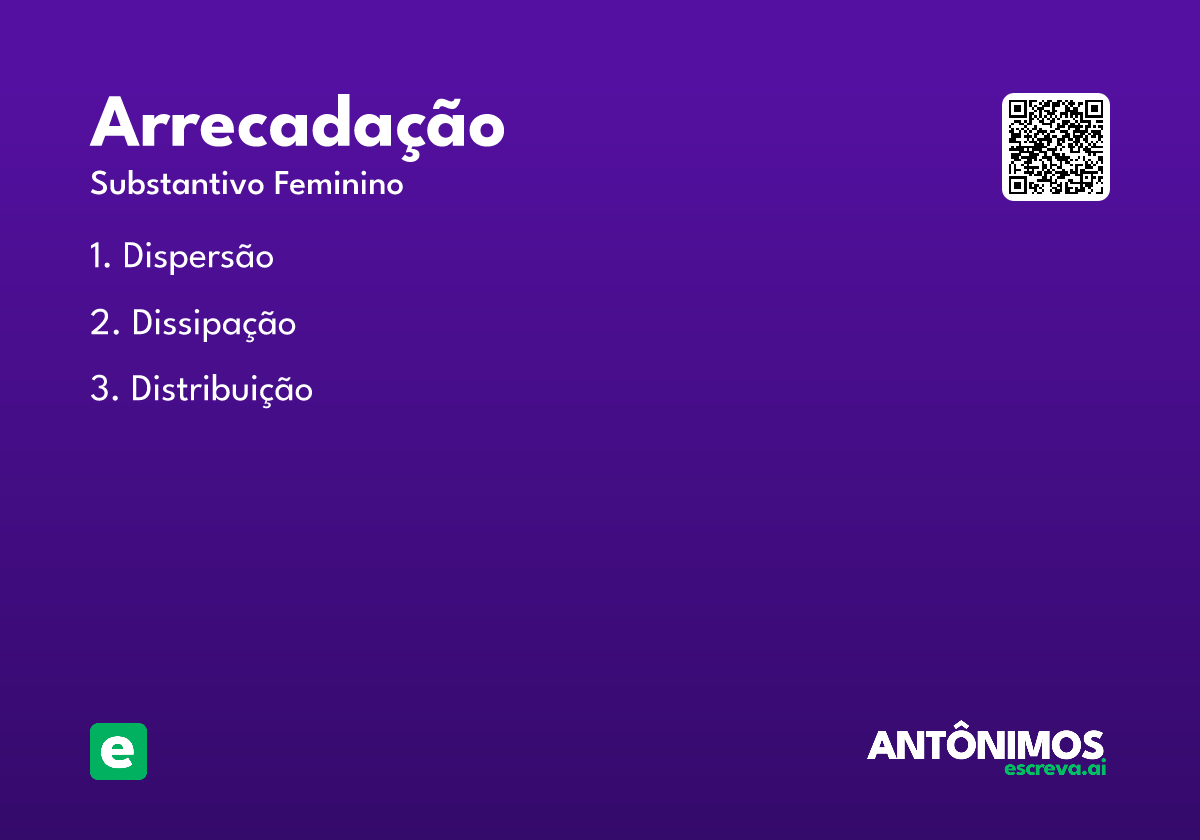 arrecadação