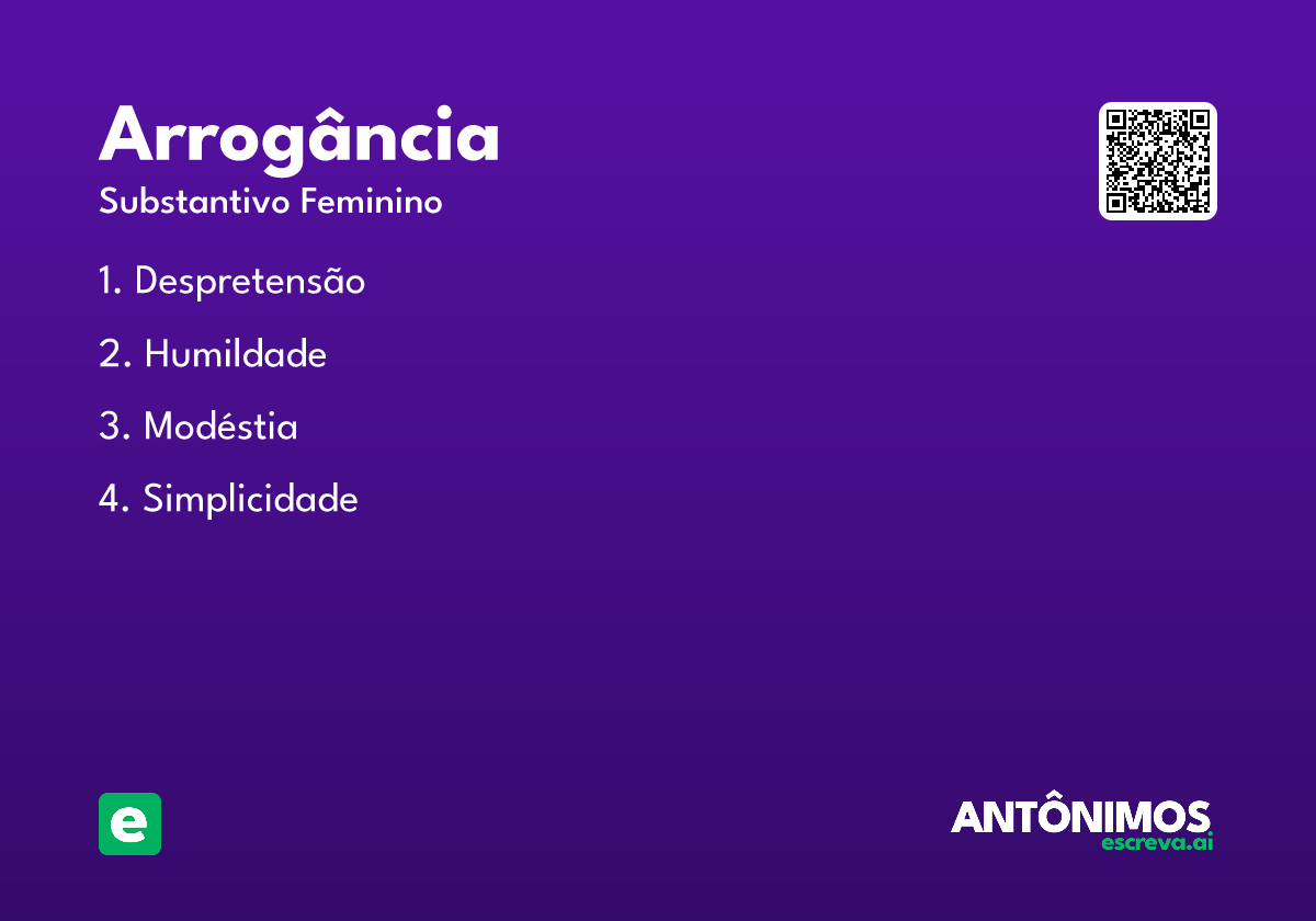 arrogância