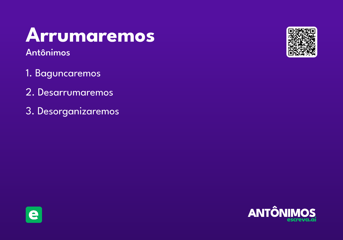 arrumaremos