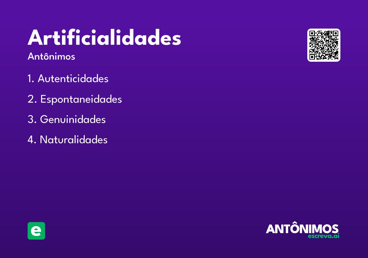 artificialidades