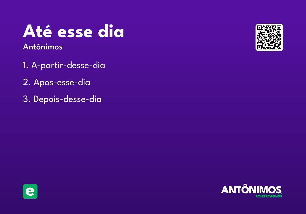até esse dia