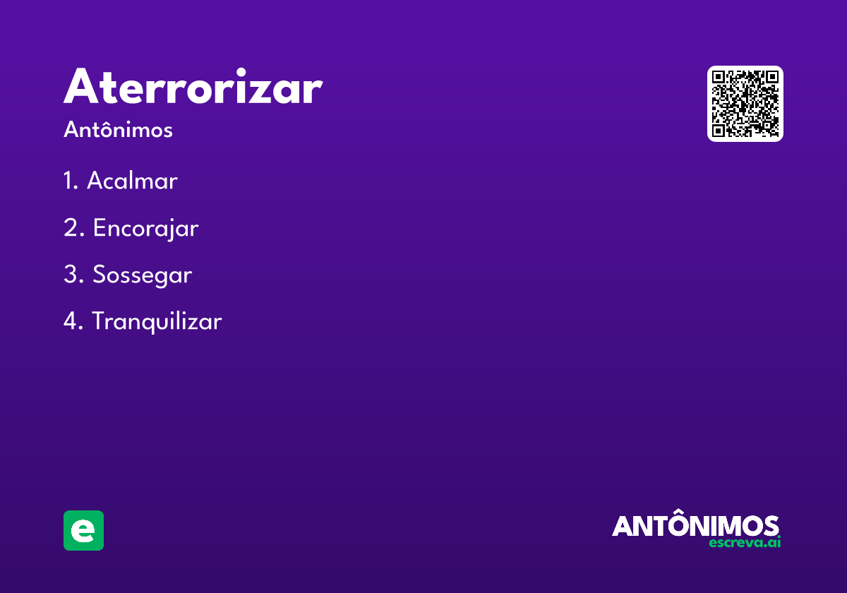 aterrorizar