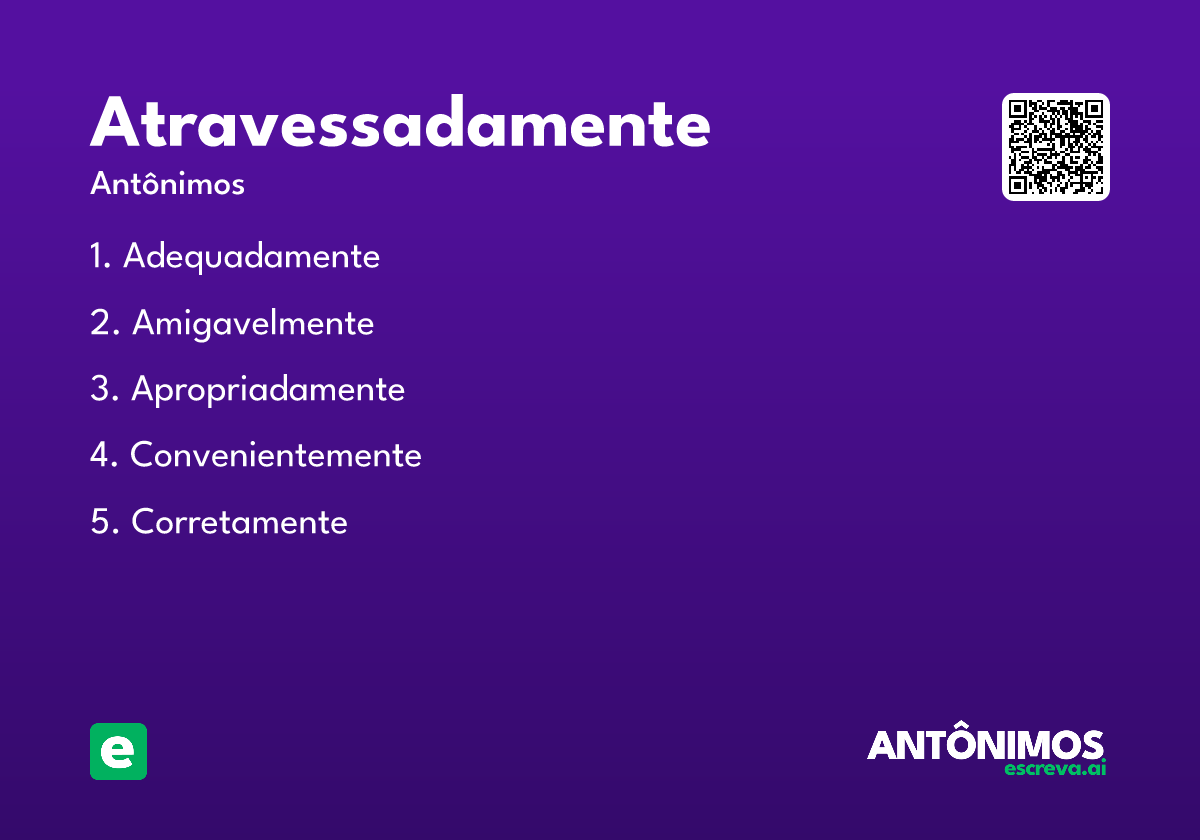 atravessadamente