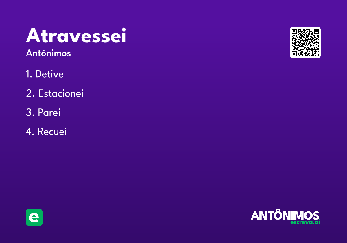 atravessei