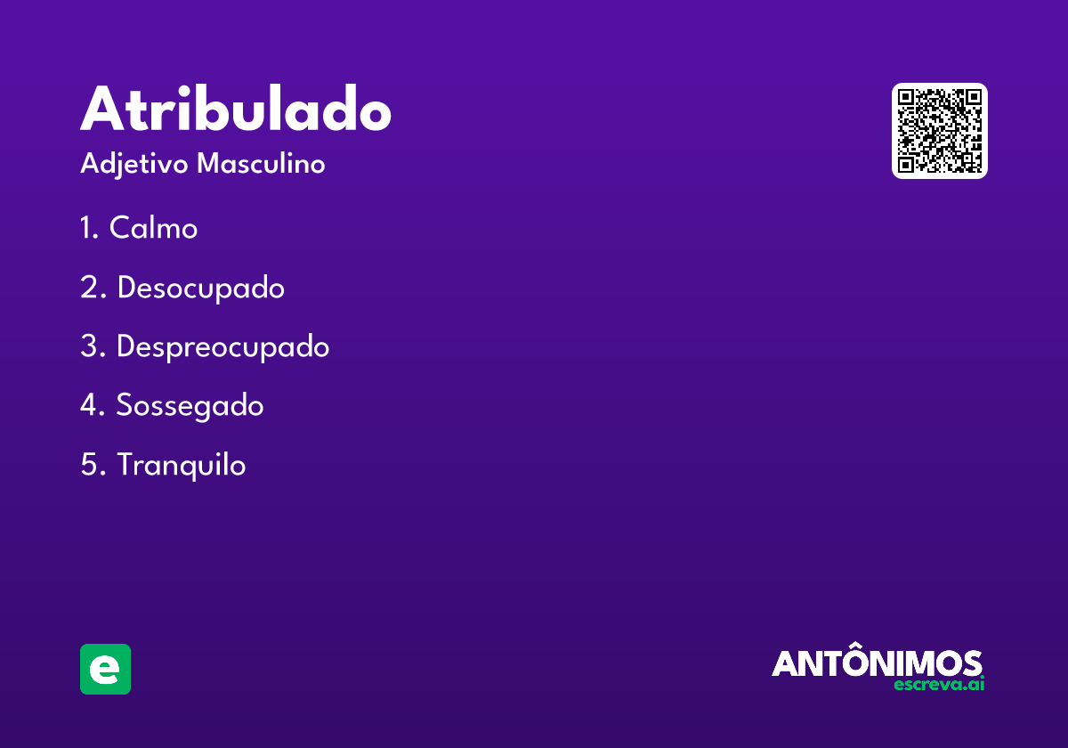 atribulado